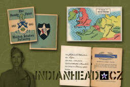 INDIANHEAD.CZ IM60014 US 2ID WWII BOOKLET THE TWENTY THIRD UNITED STATES INFANTRY 1812-1945 NAMED BY PFC. JULIUS C. HARBIN ASN 18007076